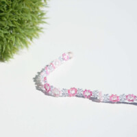 ブレスレット 花編み ブレスレット